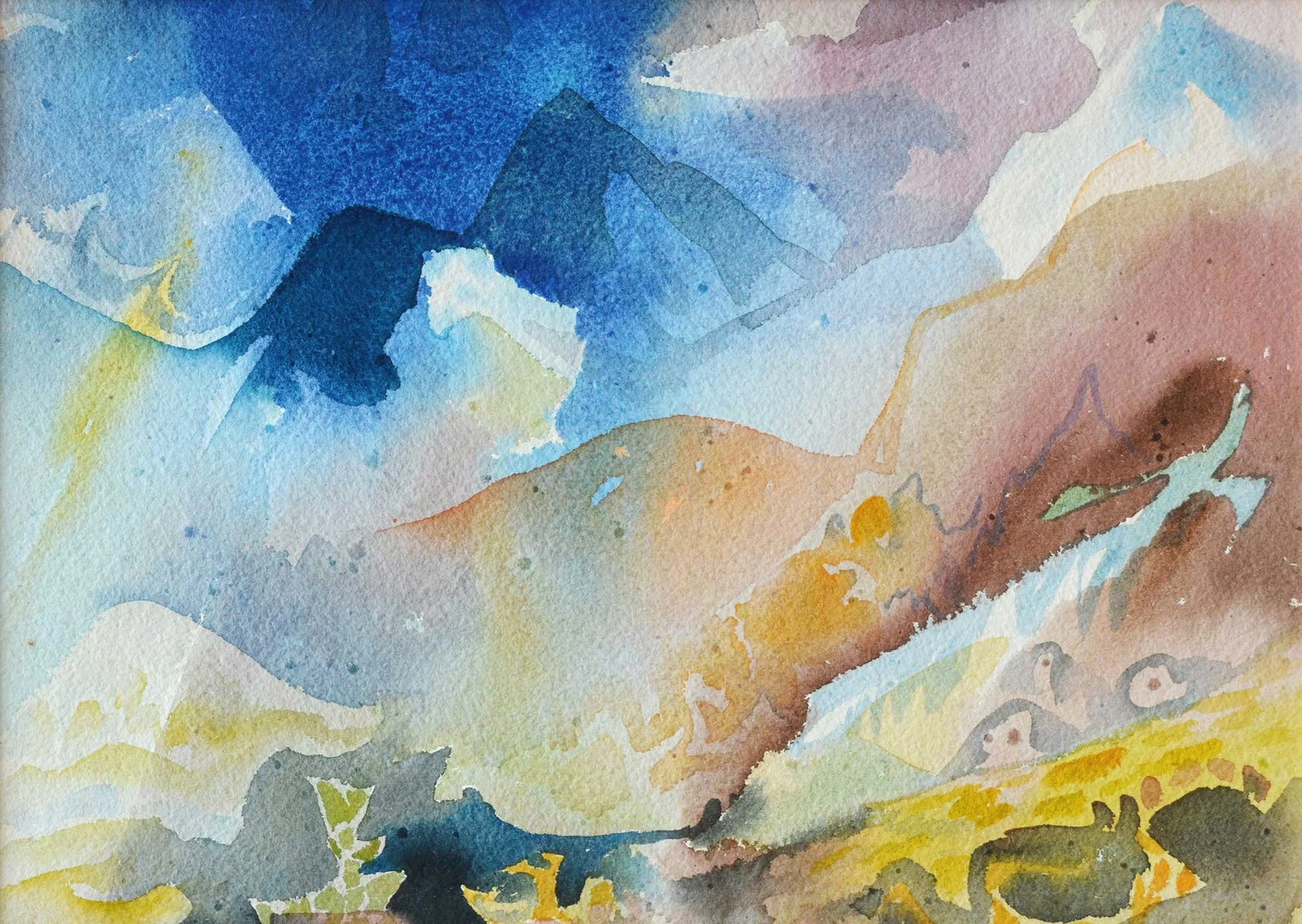 07.05.1960, 37x27cm, Switzerland, Watercolour, RP