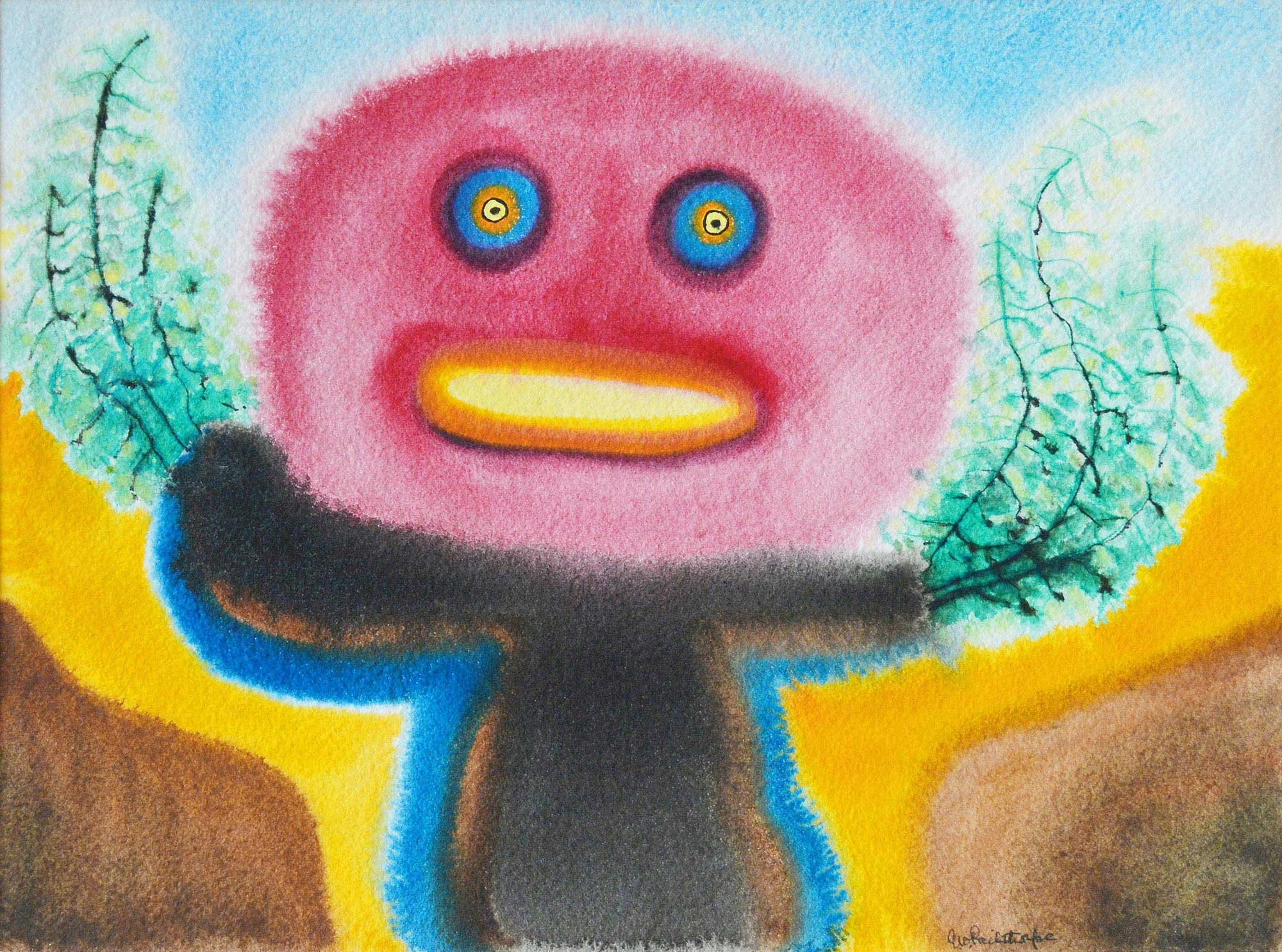 14.12.1945, 37x27cm, Untitled, Watercolour, GW Pailthorpe