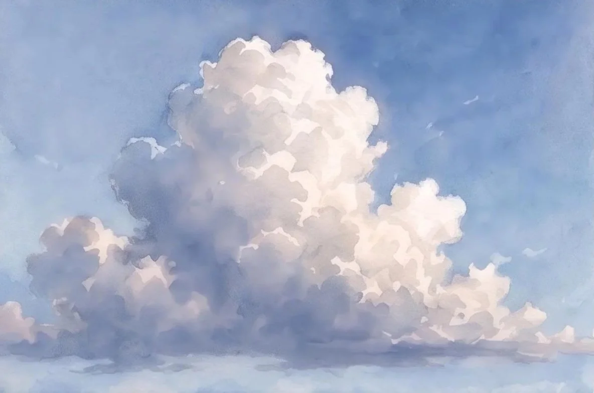 Mastering Watercolour Clouds: A Step-by-Step Guide to Soft, Realistic Skies