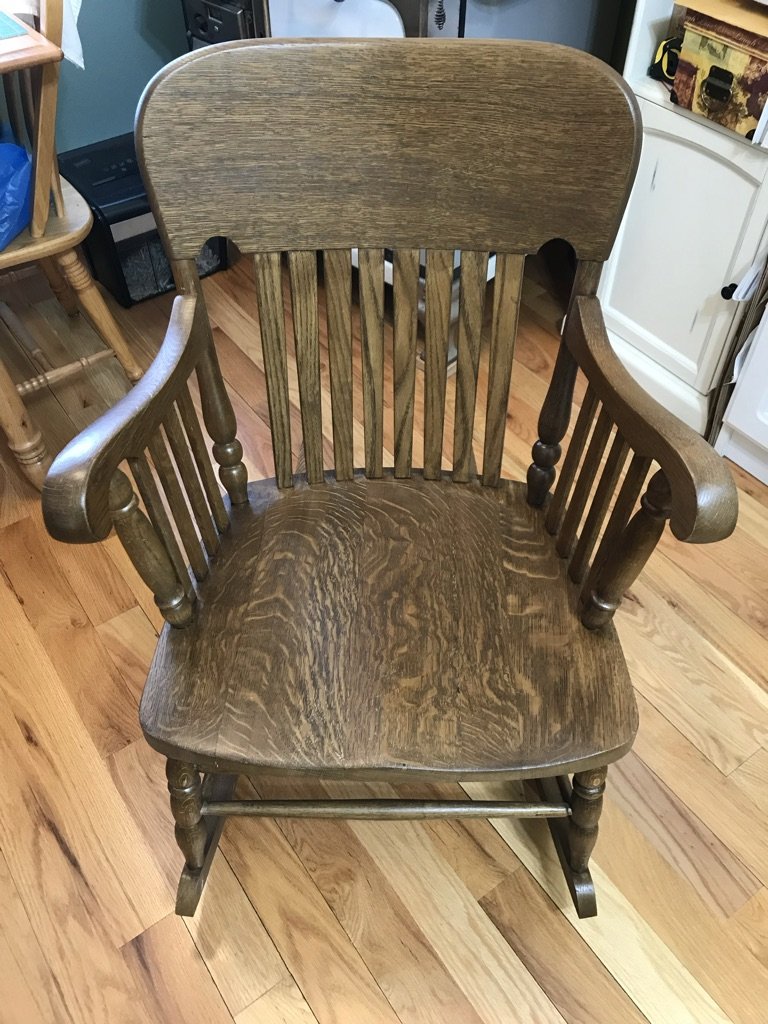Oak Spindle-back Windsor Rocker Refurbish