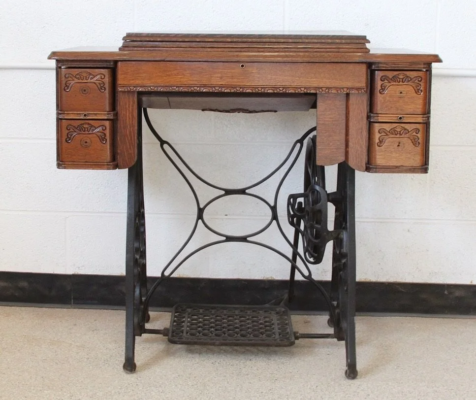 Antique Treadle Sewing Machine Cabinet