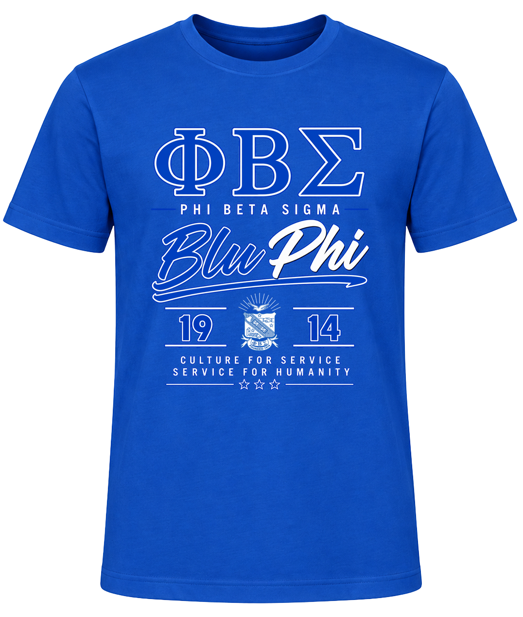 PBS Blu Phi T-shirt - Blue DTF.png