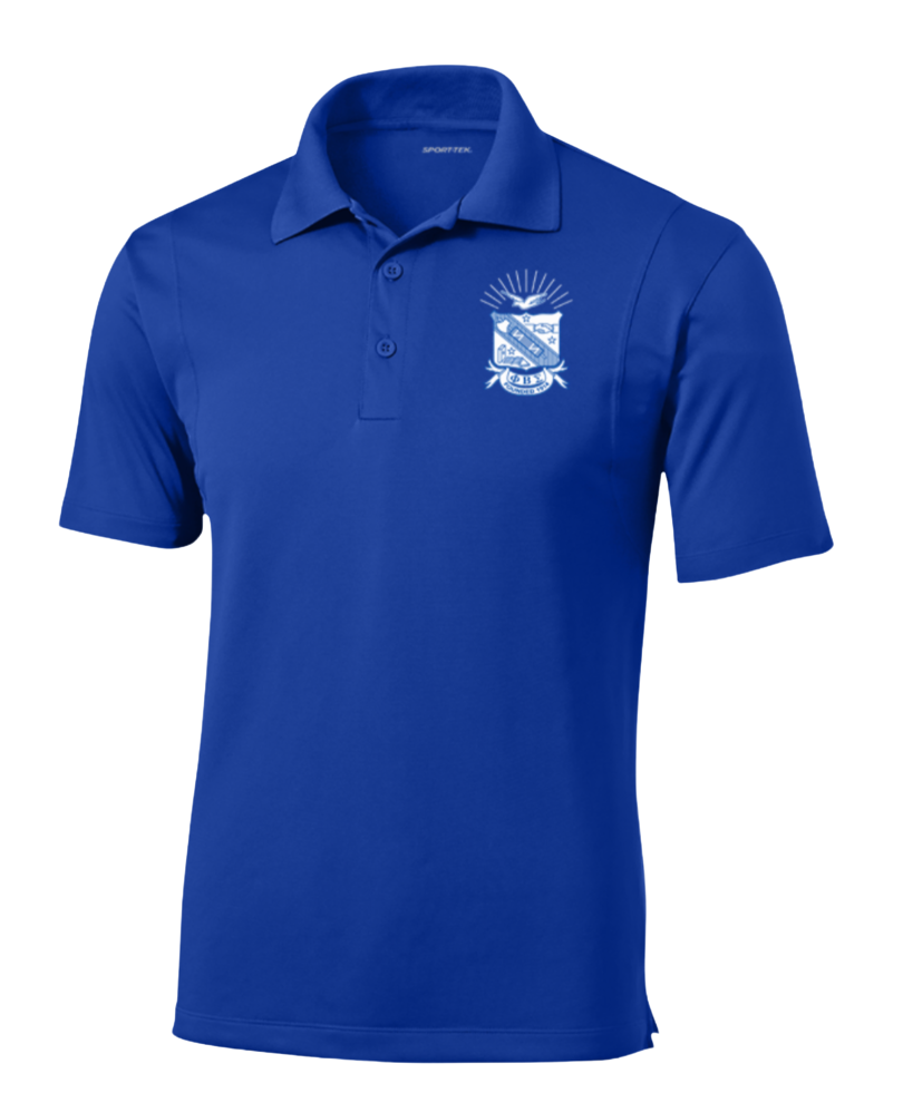 Embroidered Polo with Shield