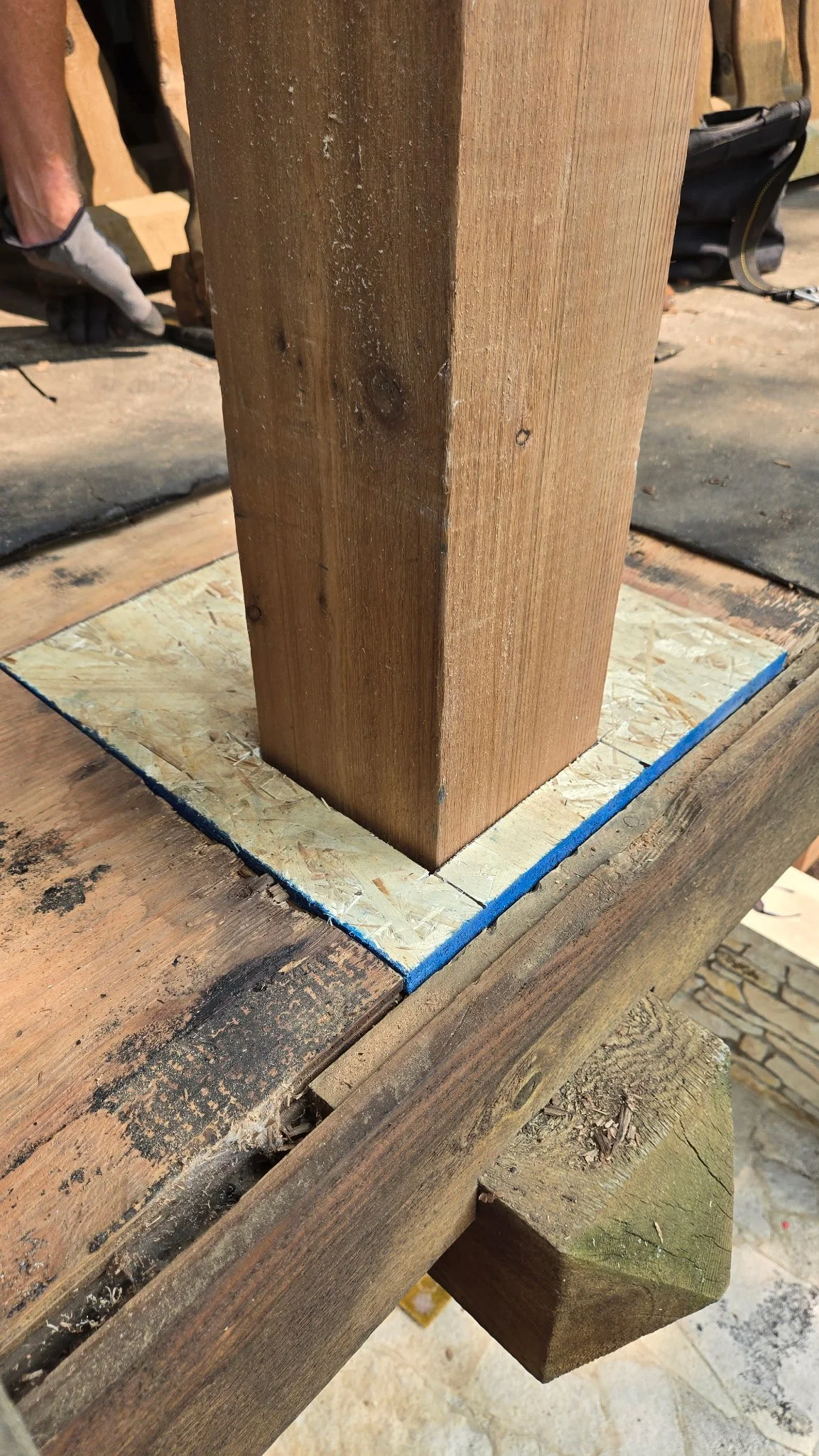 Newly installed post integrates well.