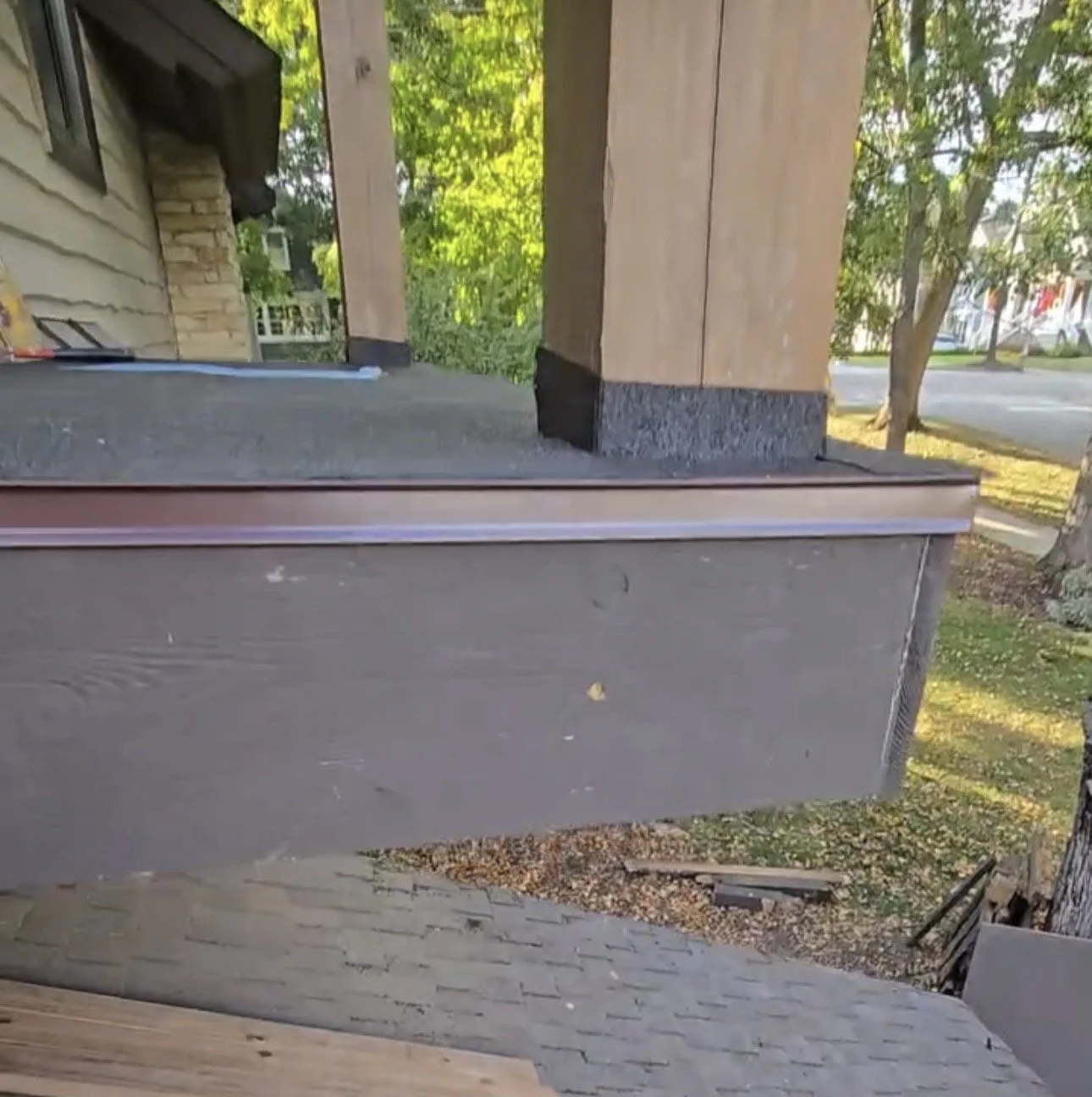 Balcony Post Flashing, Ice Guard, Drip Edge Install