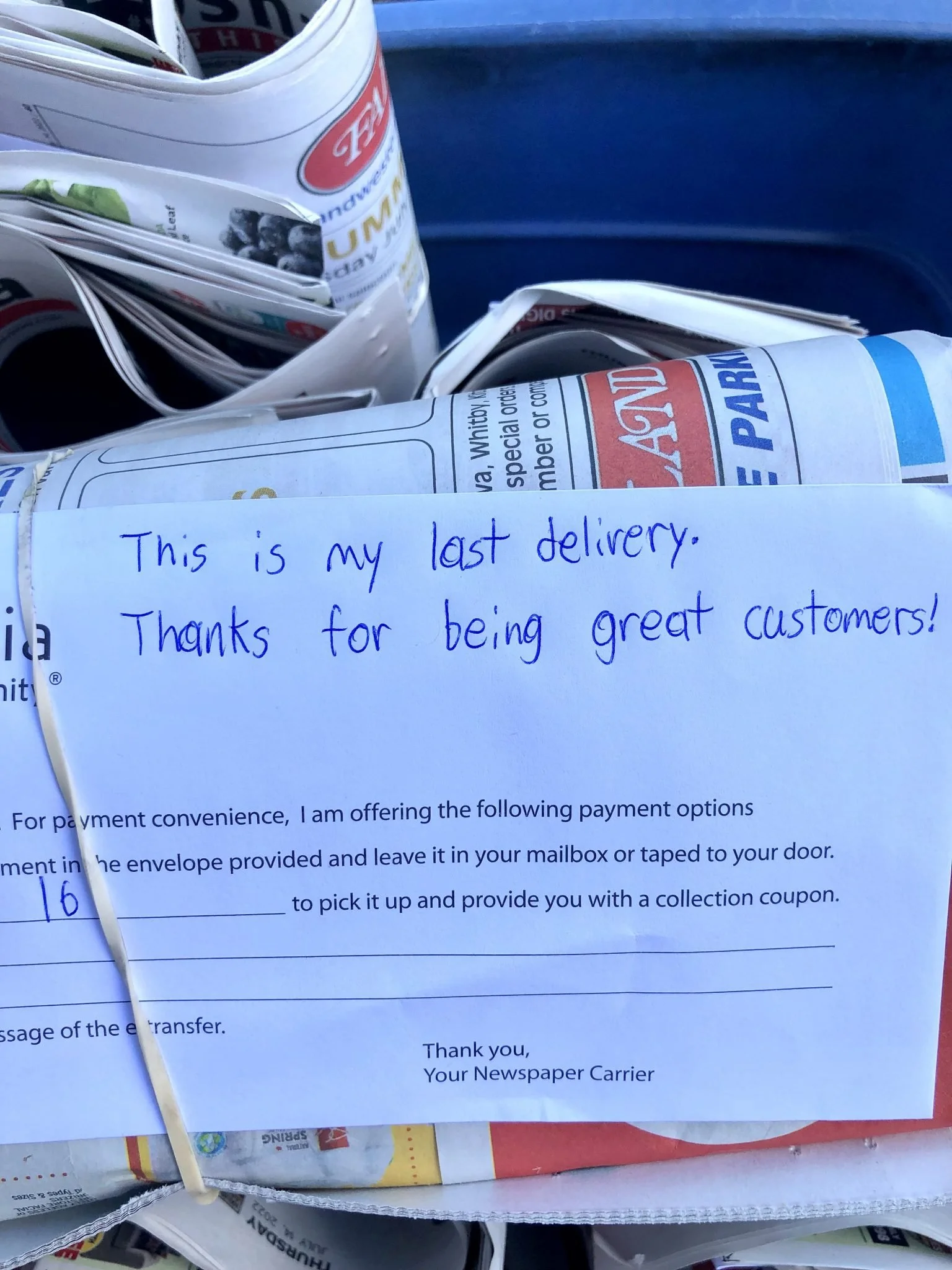 The End of an Era - Tales and Lessons from the Paper Routes