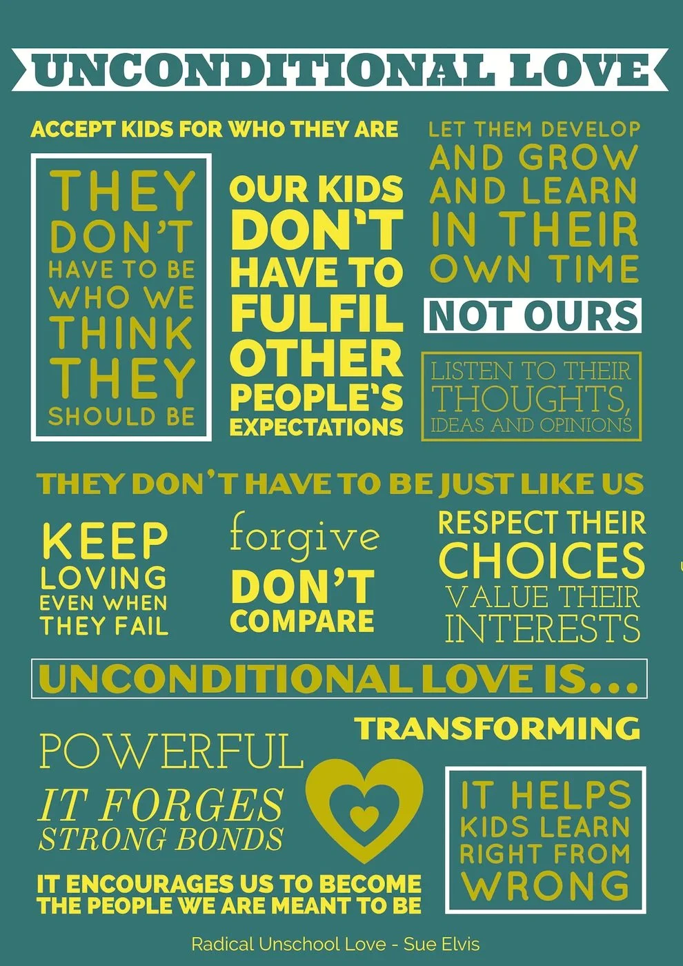 Kindness and Unconditional Love - What do they have to do with Unschooling? - Part 2