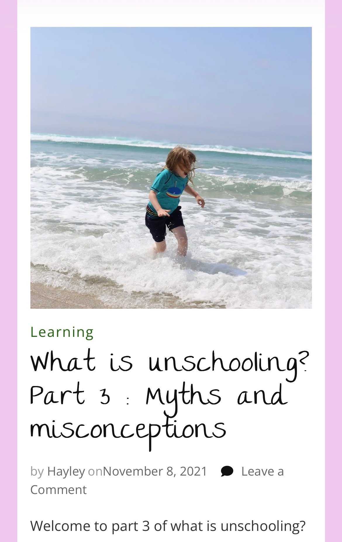 What is Unschooling Part 3 - Myths and Misconceptions, Continued