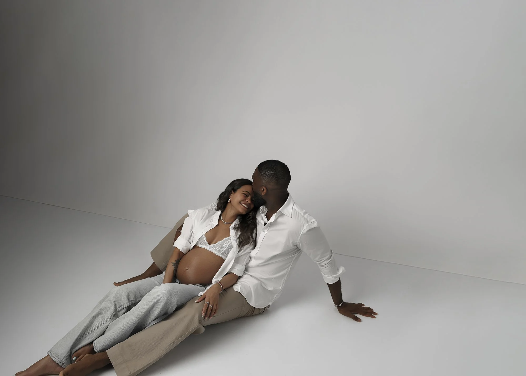 beautiful maternity couple