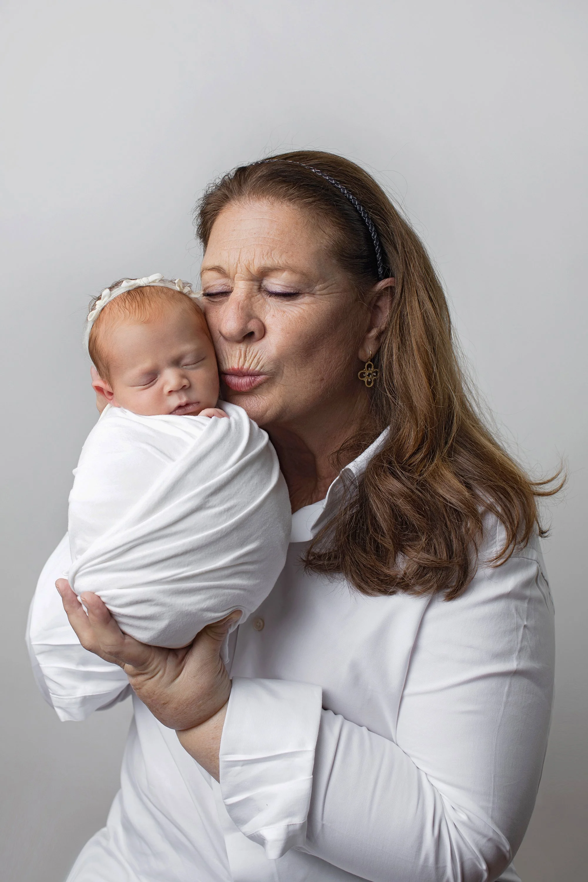grandma and newborn baby in Brooklyn