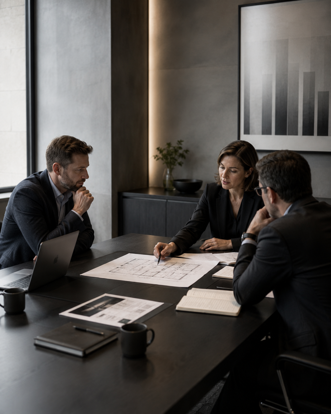 Senior-Level meeting in Conference room