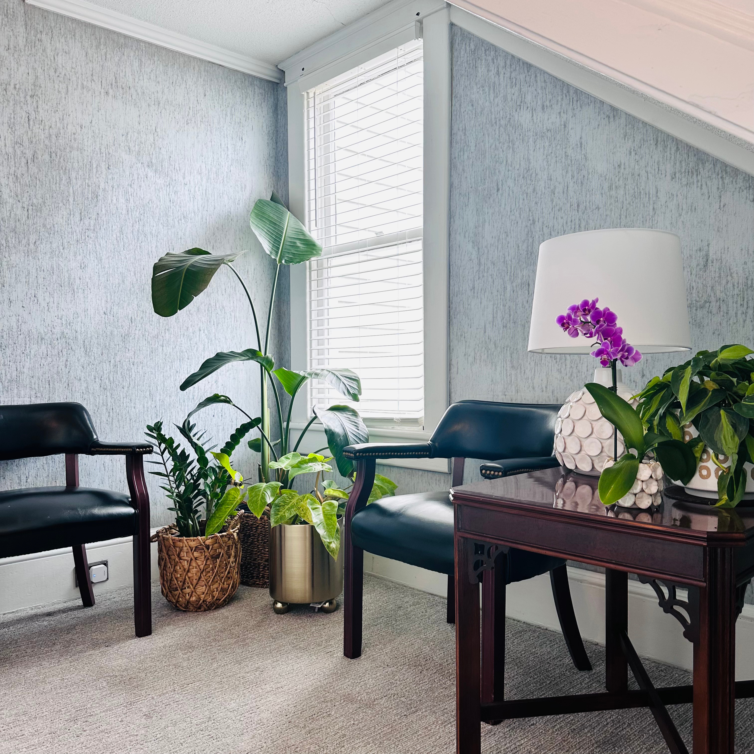 Interior space located at Nurture Counseling Services in Greenville, South Carolina.