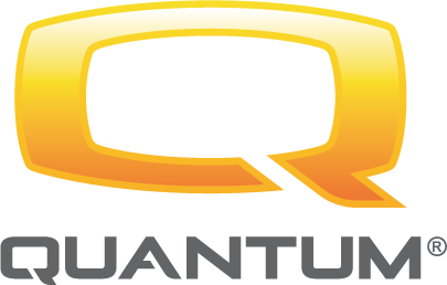 Quantum logo with a stylized yellow and black Q above the word 'QUANTUM' in bold black letters.