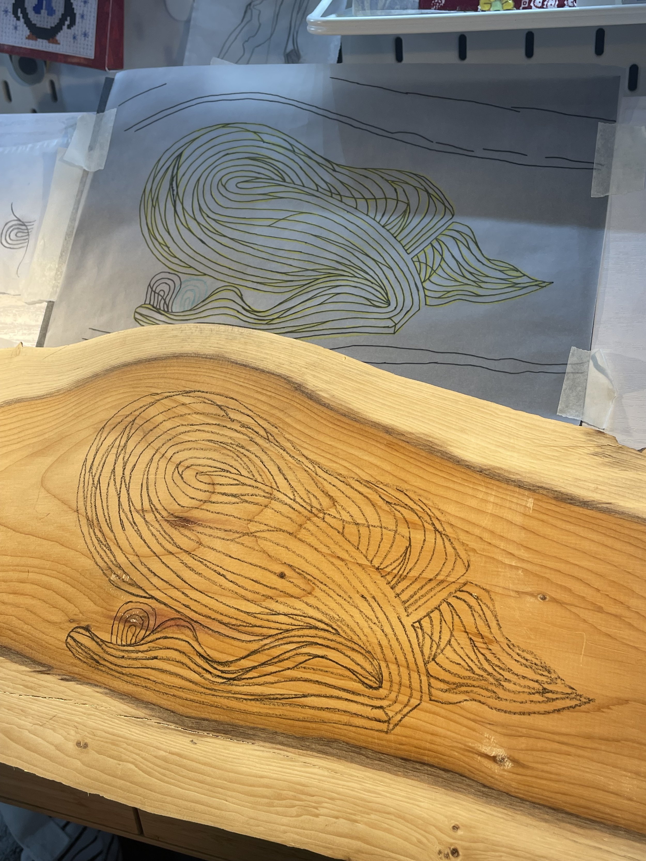 Drafted Carving for Working Title: Immobilised