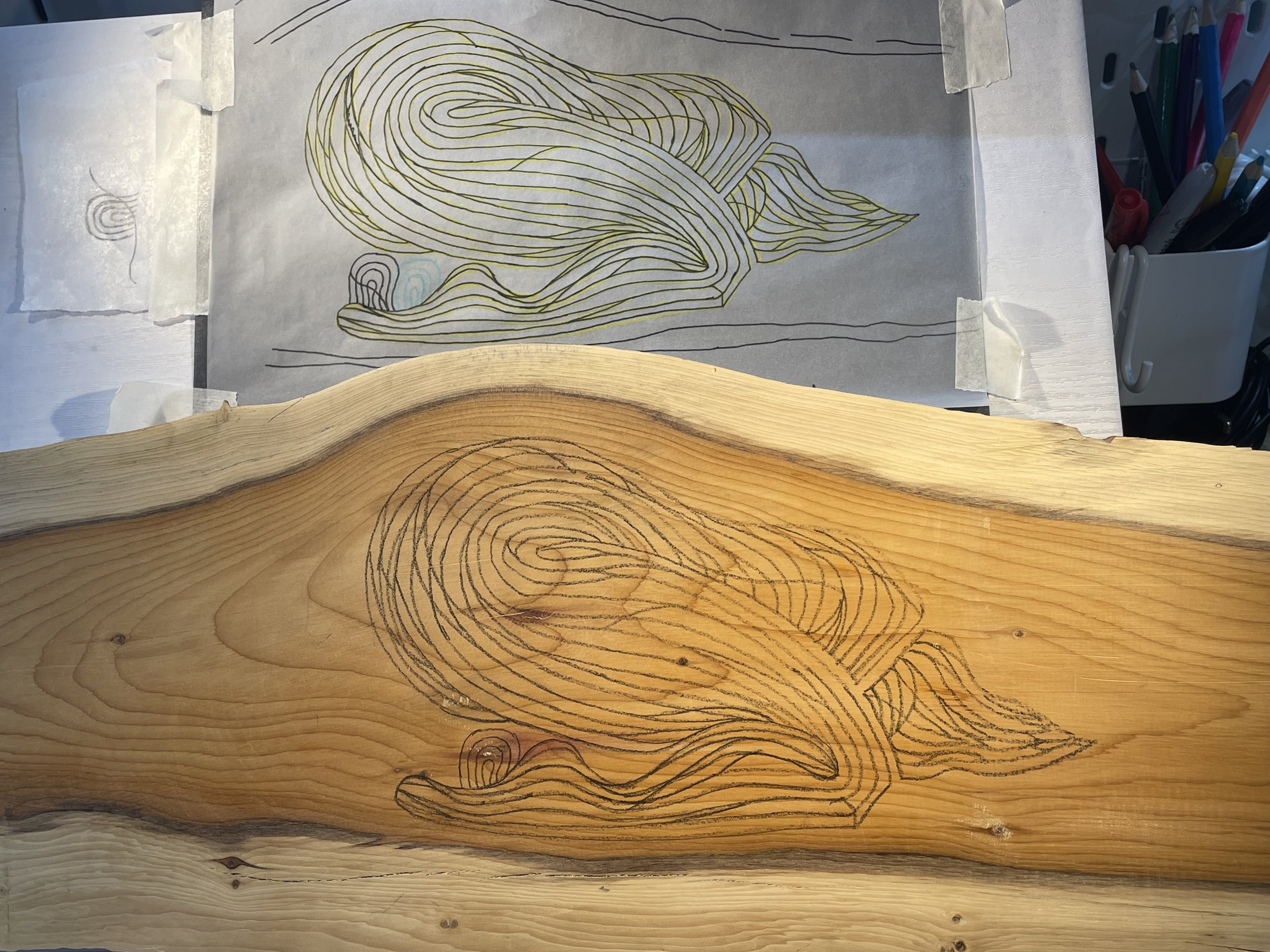 Drafted Carving for Working Title: Immobilised