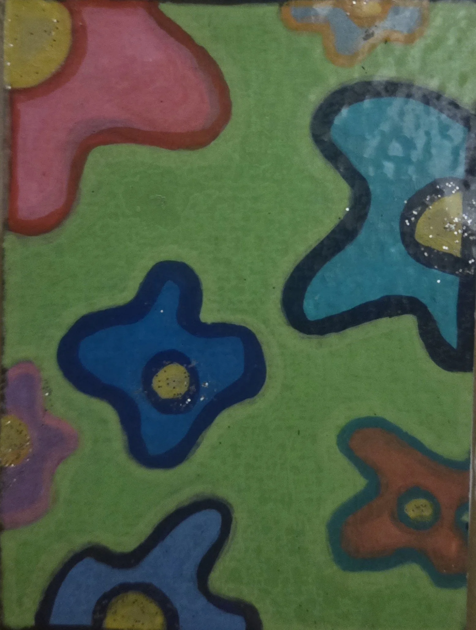 ACEO Art Card- Abstract Flower