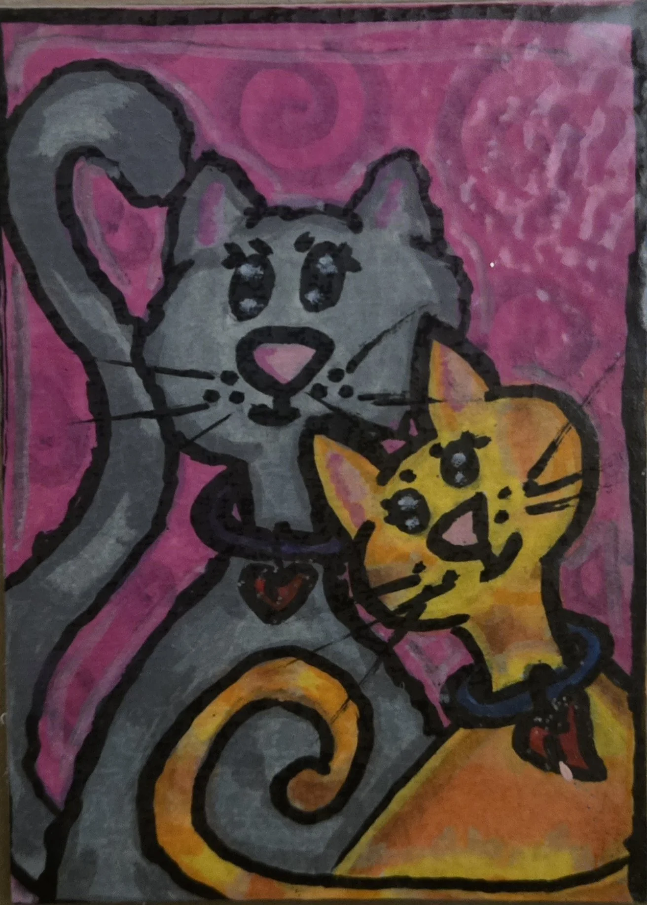 ACEO Art Card- Two Cats