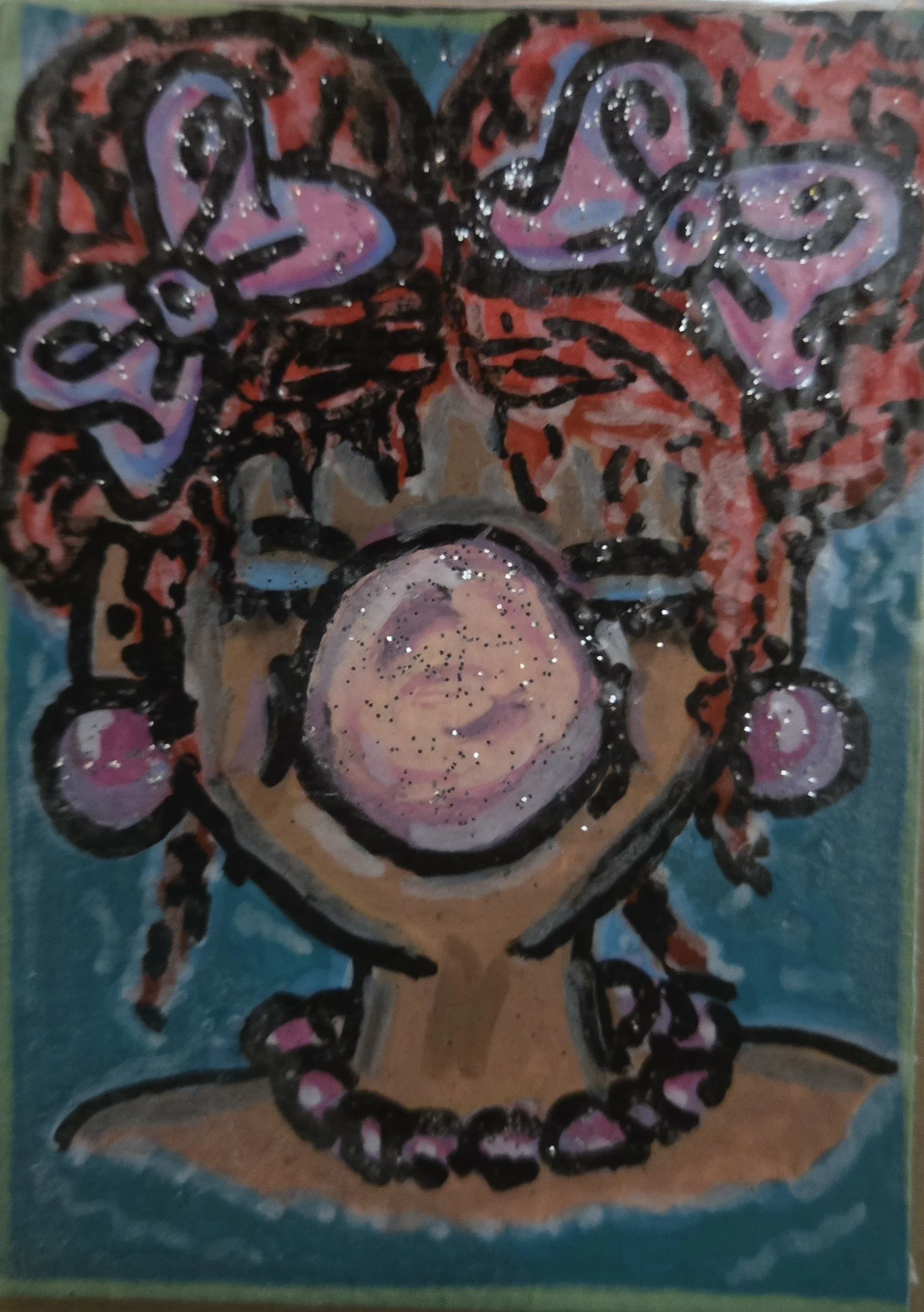 ACEO Art Card- Bubble Yum Girl
