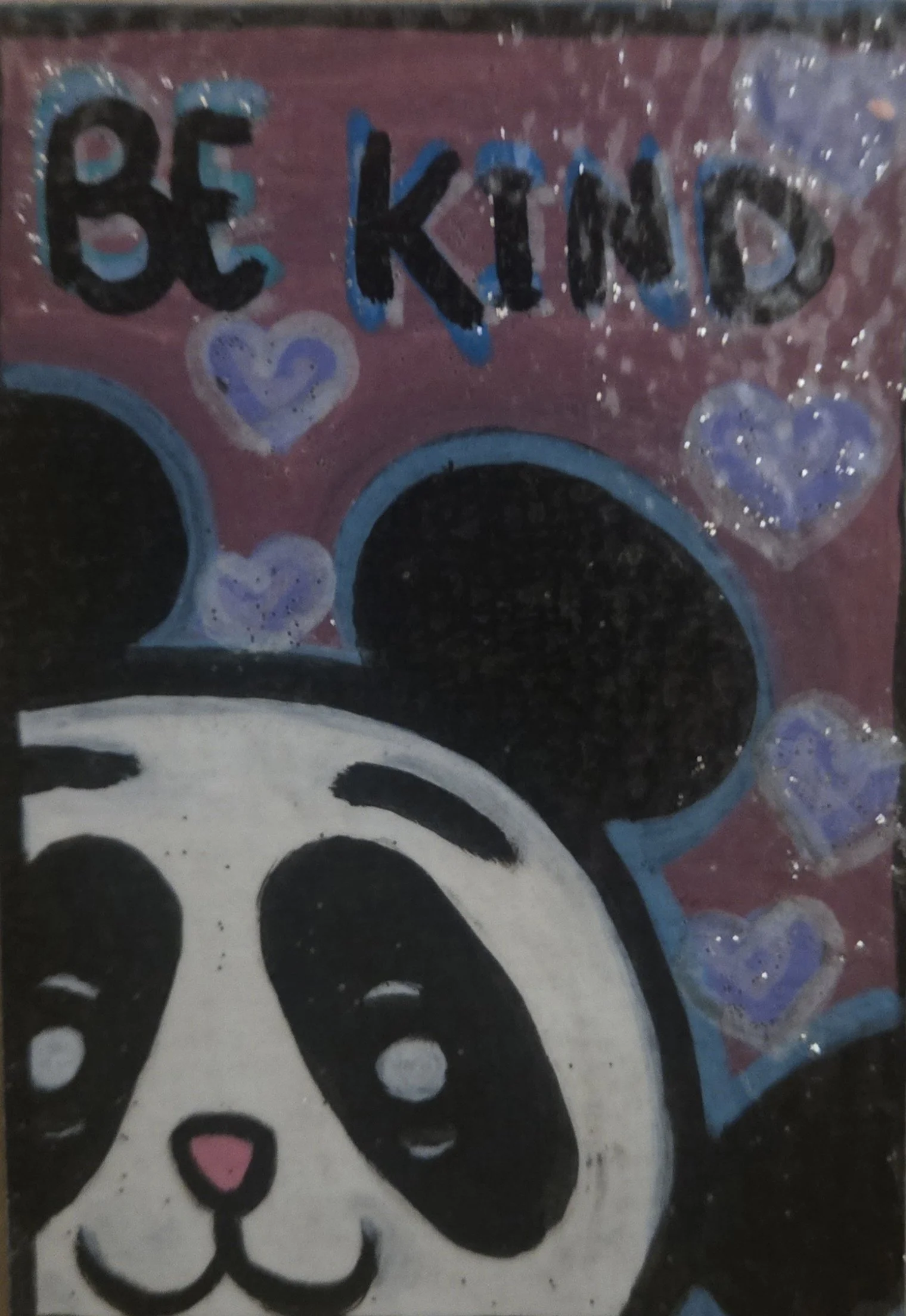 ACEO Art Card- Be Kind Panda