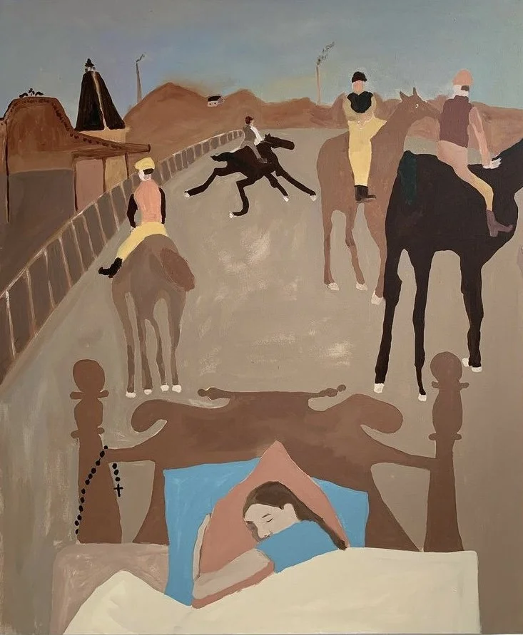 Claire sleeping with the races