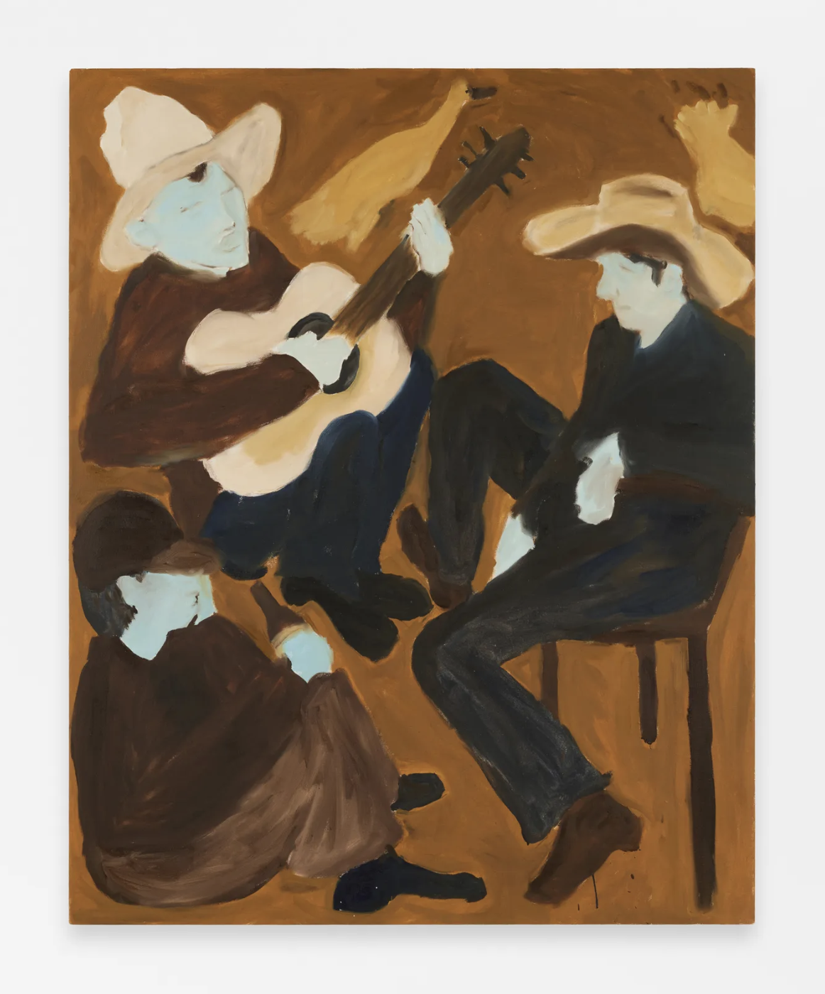 Andrew Ohman showed ‘Winter Landscape’ (23 × 27 inches, acrylic on cavas) and ‘Appalachian Blues’ (58 x 43 inches, oil on canvas) in Love Poems curated by Chris Martin at Anton Kern Gallery.