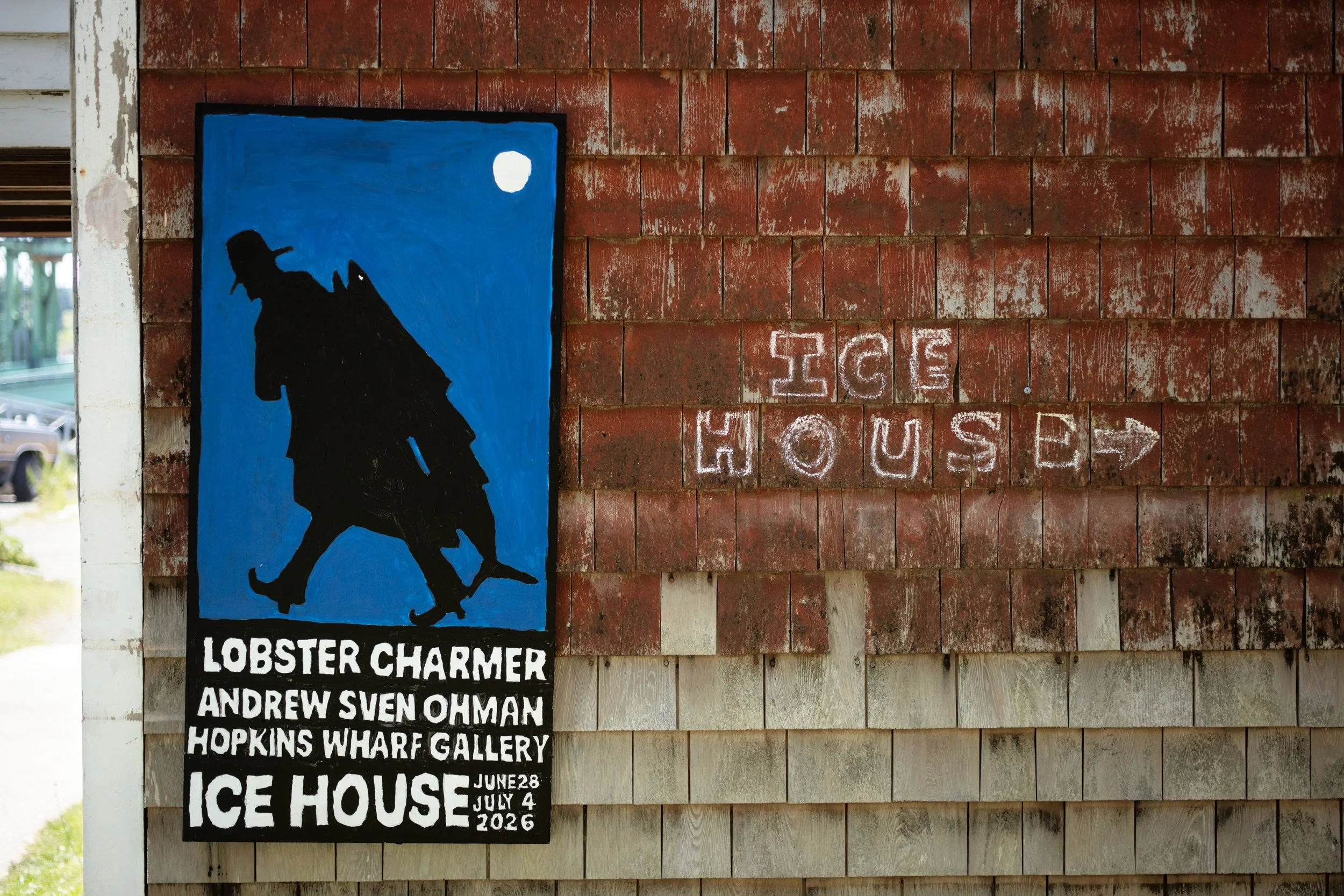 Andrew Ohman held his first solo show at Hopkins Wharf Gallery, this summer, June 28 - July 4, 2026.