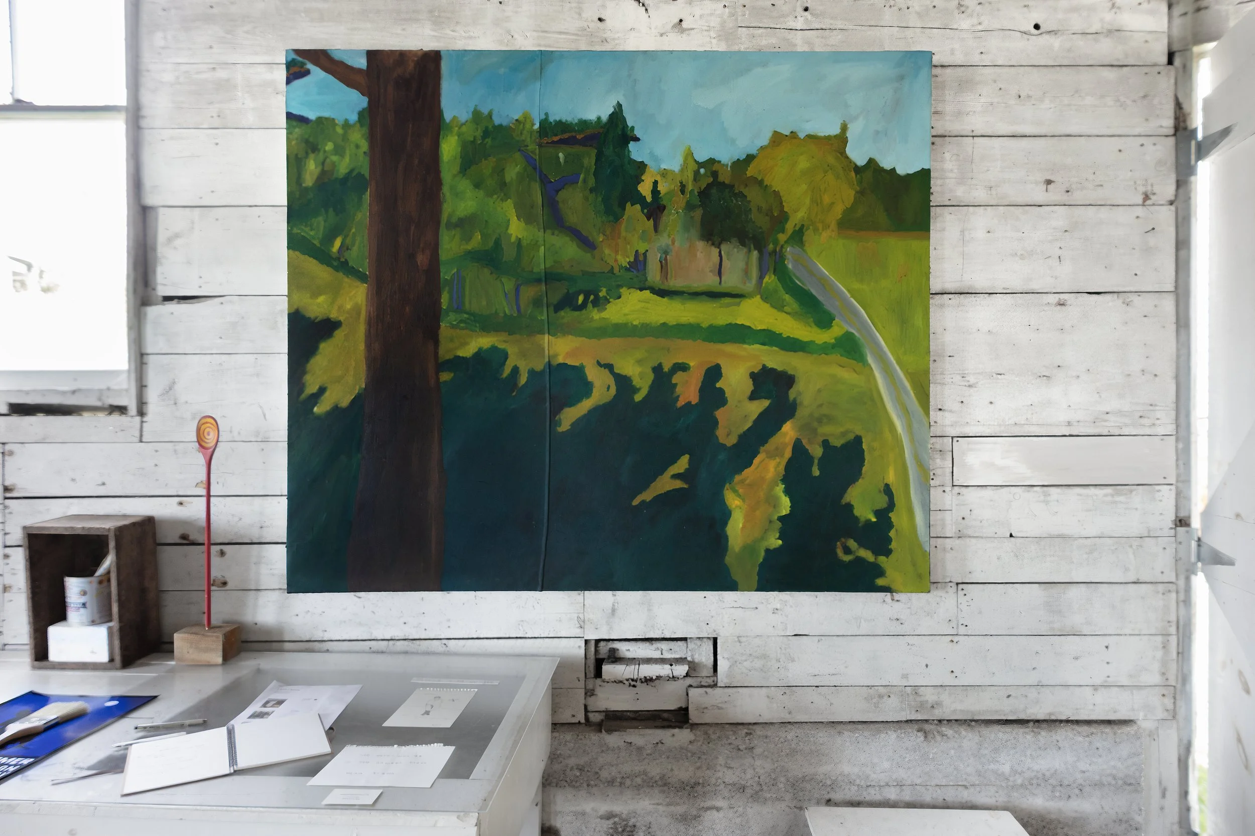Andrew Ohman held his first solo show at Hopkins Wharf Gallery, this summer, June 28 - July 4, 2026.