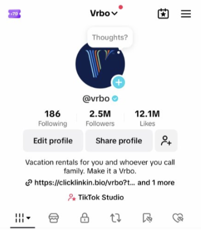 Vrbo Organic TikTok Growth