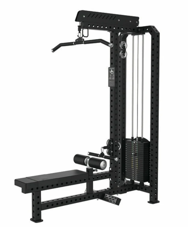 Commercial-Grade Classic Lat Pulldown Low Row Machine