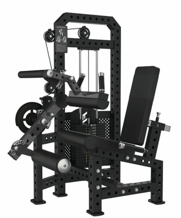 Commercial-Grade Seated Leg Extension & Leg Curl Selectorized Machine