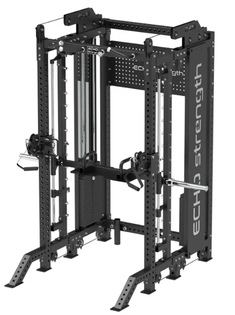 Half Rack Functional Trainer with Smith Machine