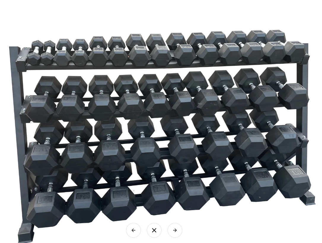 Rubber Hex Dumbbell Sets (LBS) 5-100LB (2100LB)