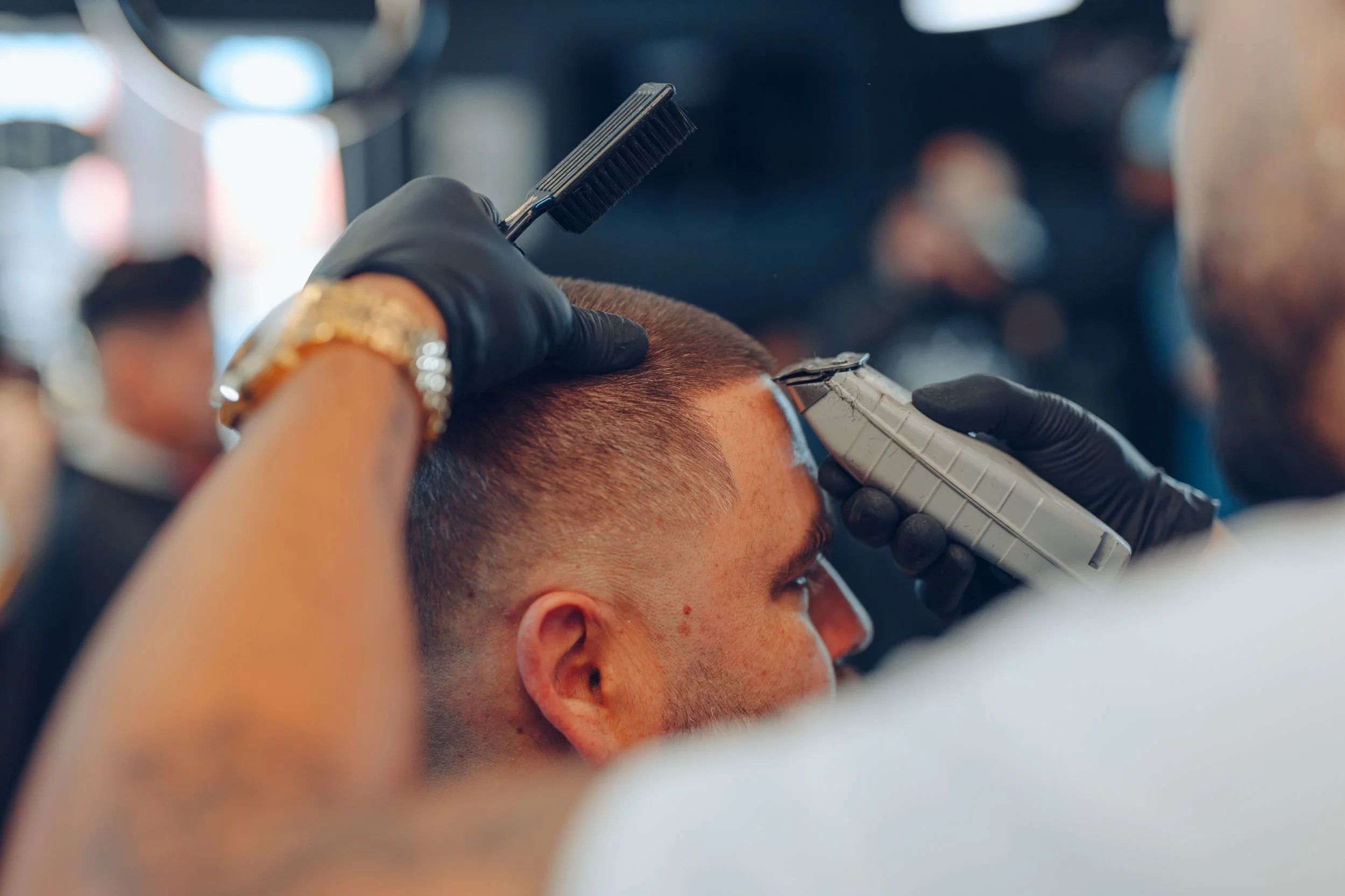 Barbershop photoshoot.