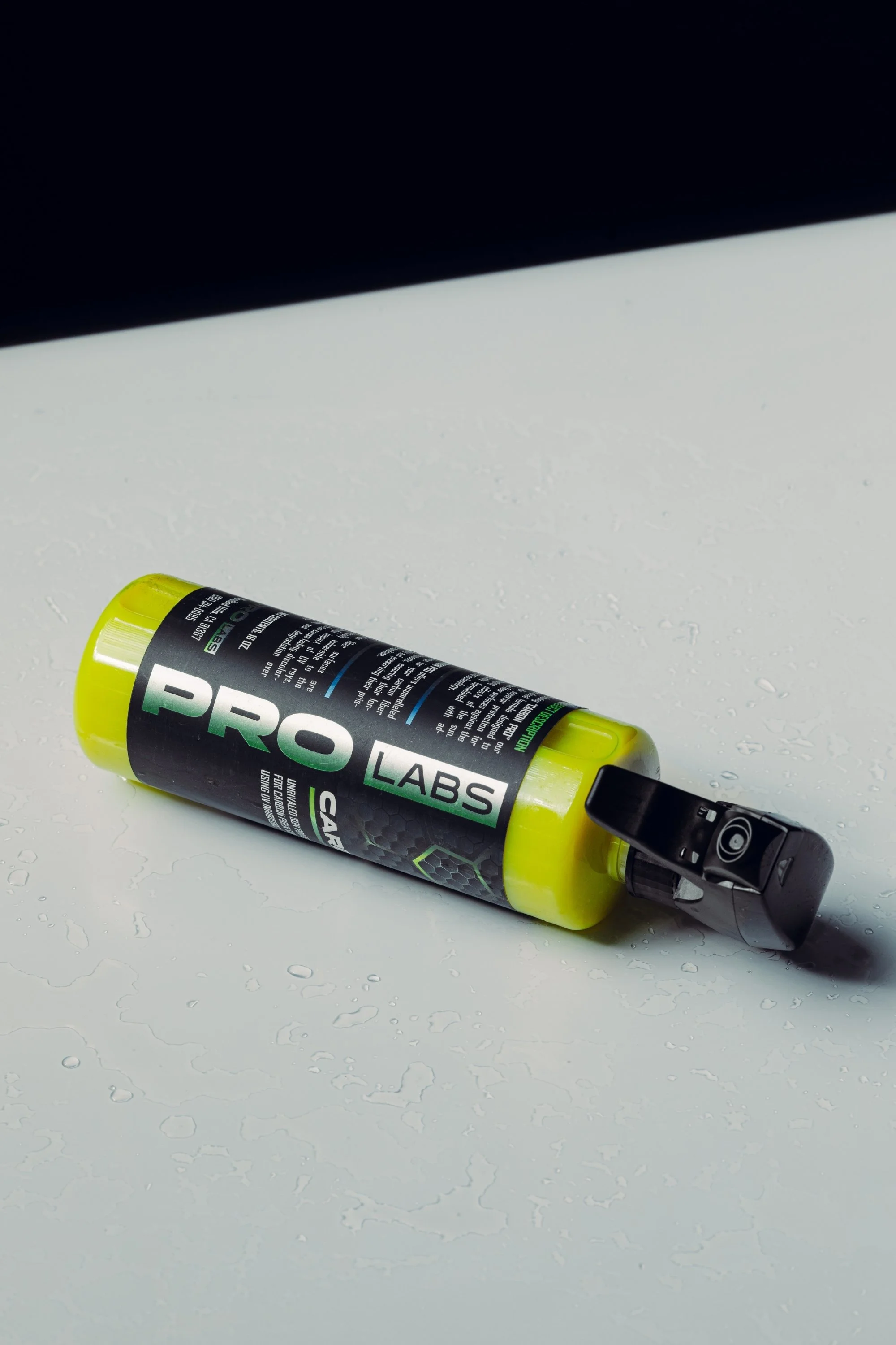 Prolabs car detailing chemicals product showcase photoshoot.