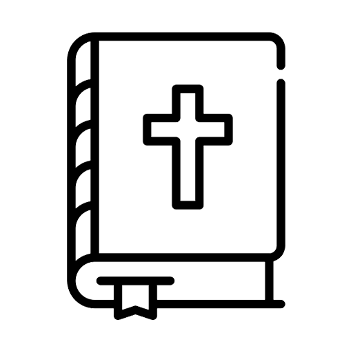 Bible Icon with Cross