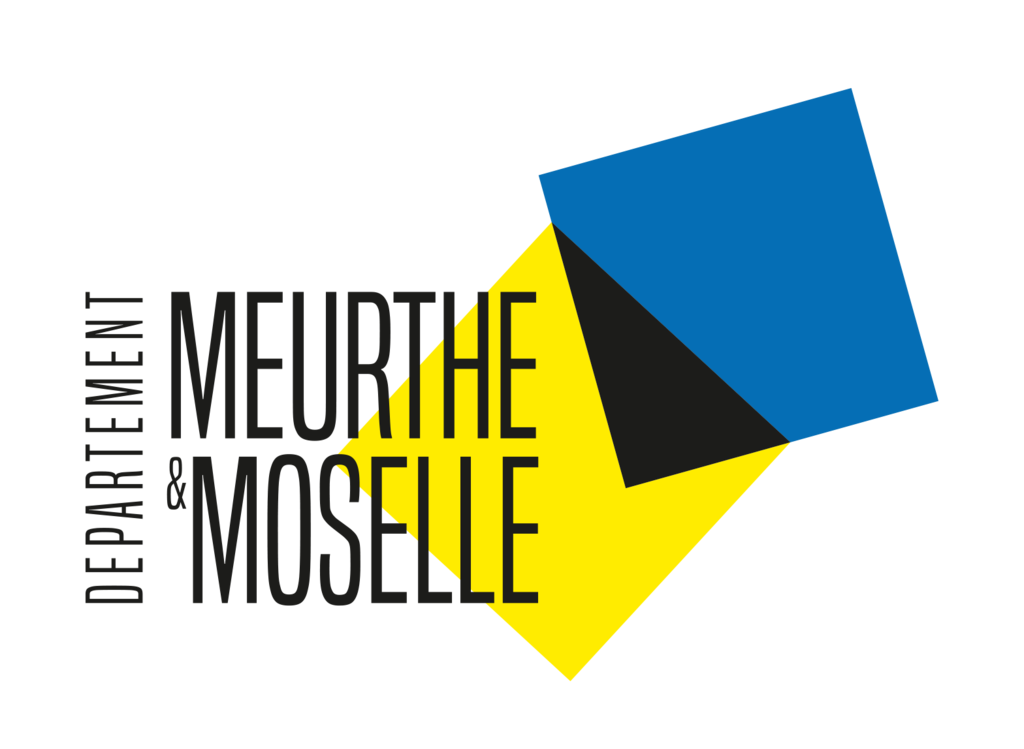 Un graphique en formes géométriques avec des couleurs bleu, noir, et jaune et le texte 'THE DESUE' écrit en jaune dans une zone noire