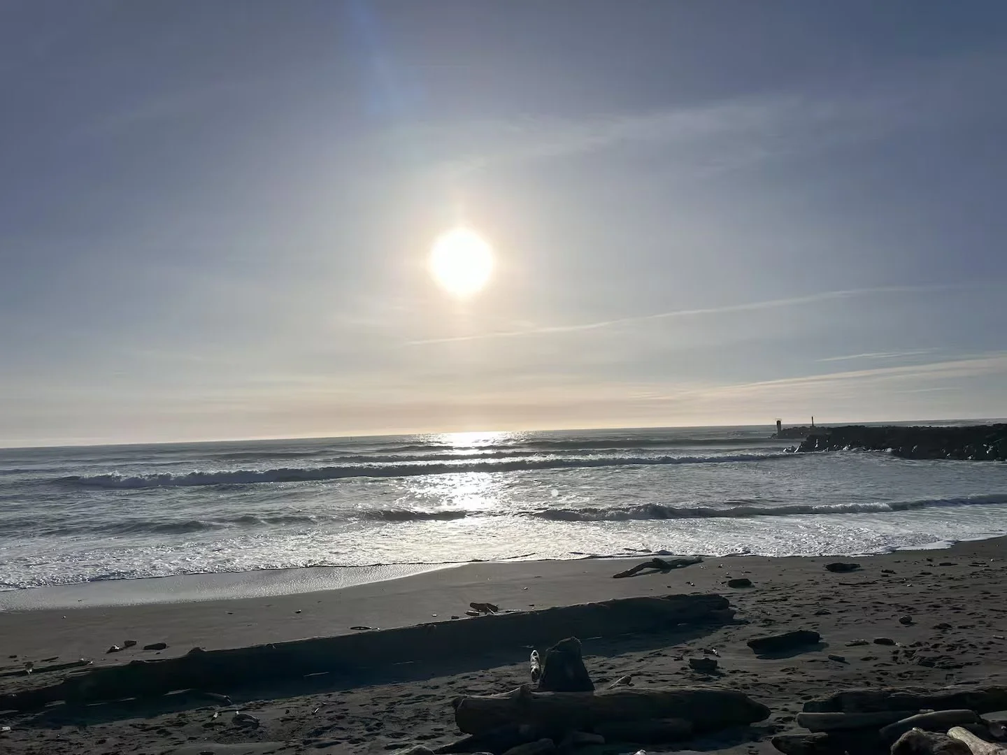 Sporthaven Beach late afternoon