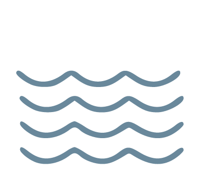 Multiple wavy lines resembling water or waves.