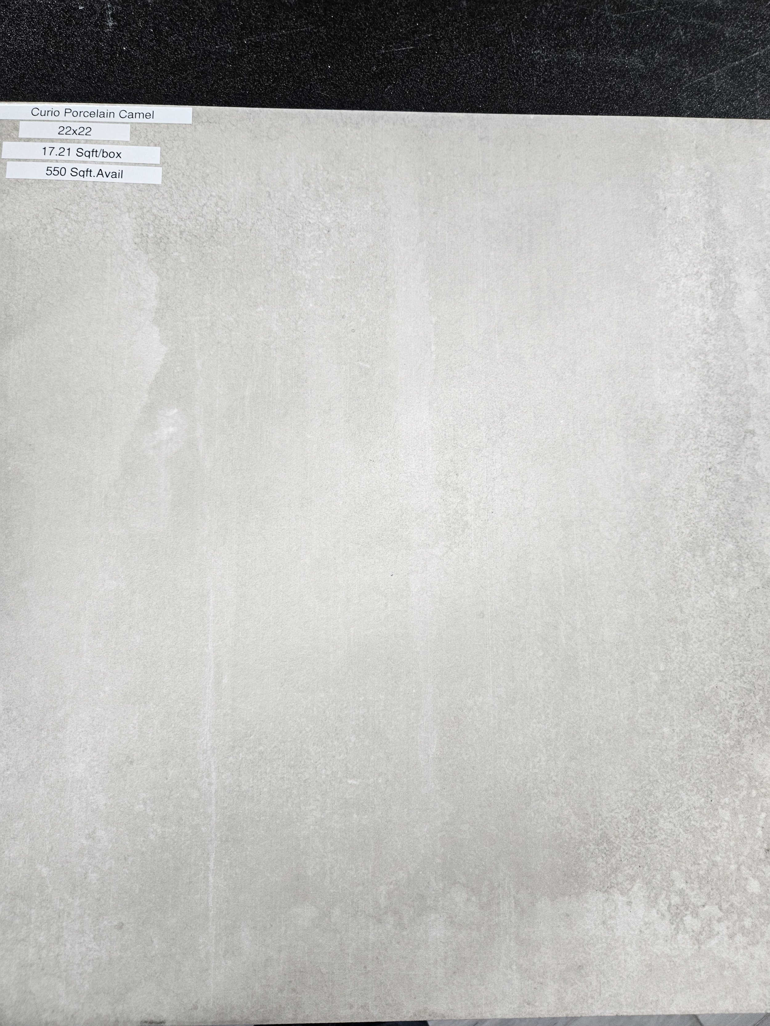Curio Porcelain Camel Tile 22x22  550 Sq,Ft In-Stock
