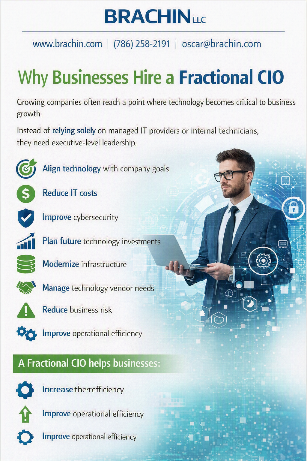 BRACHIN LLC Why Businesses Hire a Fractional CIO