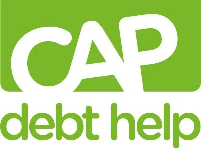 CAP debt help logo in green and white