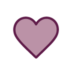 Purple heart icon