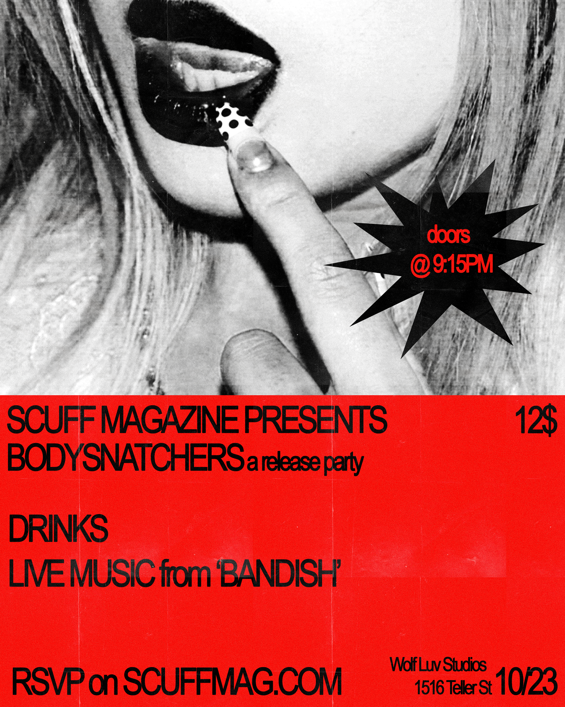 BODYSNATCHERS RELEASE PARTY RSVP