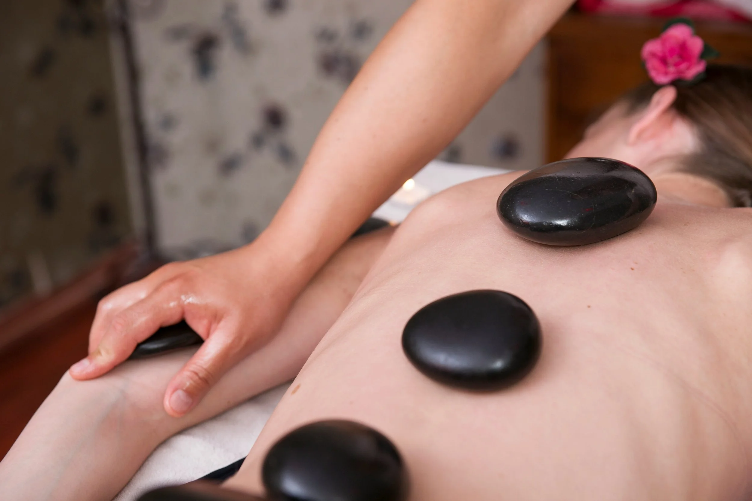 Massage in progress