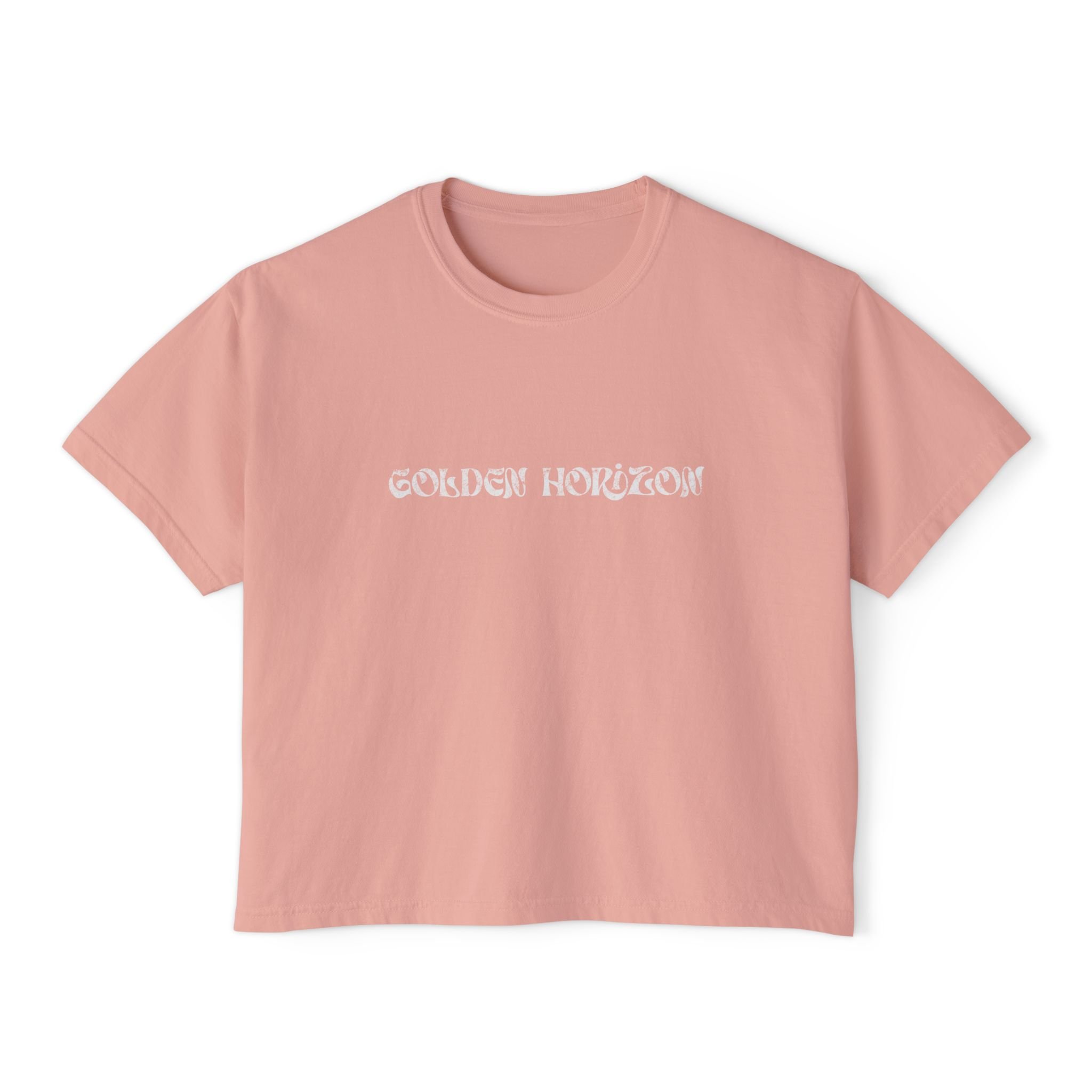 Women's Boxy Tee Retro Graphic Crop Tee (The Tide Brought Me Here)