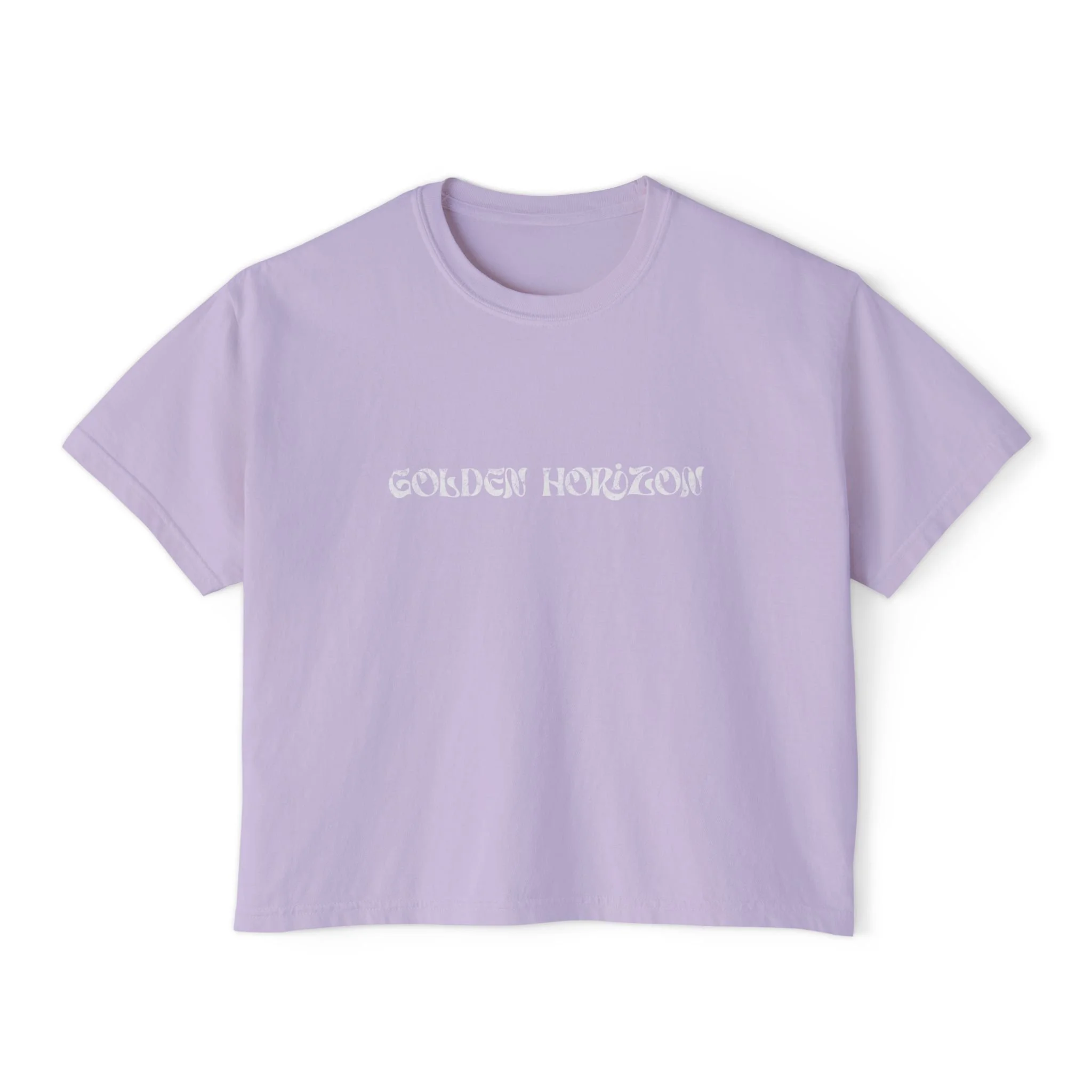 Women's Boxy Tee Retro Graphic Crop Tee (The Tide Brought Me Here)