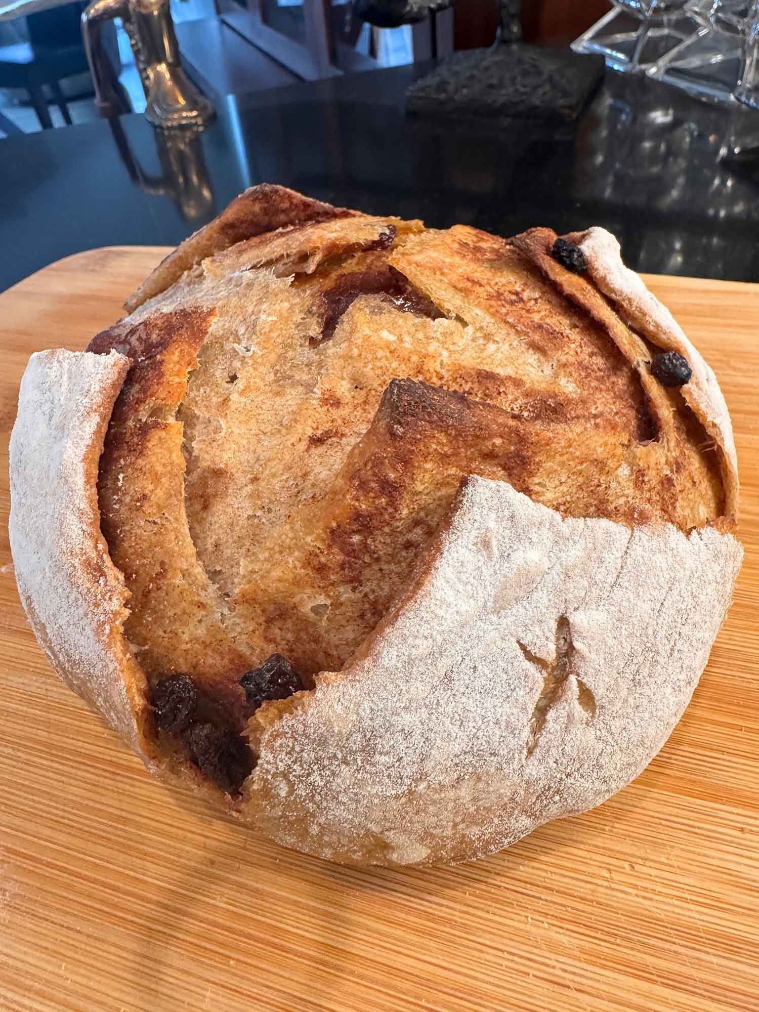 Cinnamon Blueberry Sourdough Bread