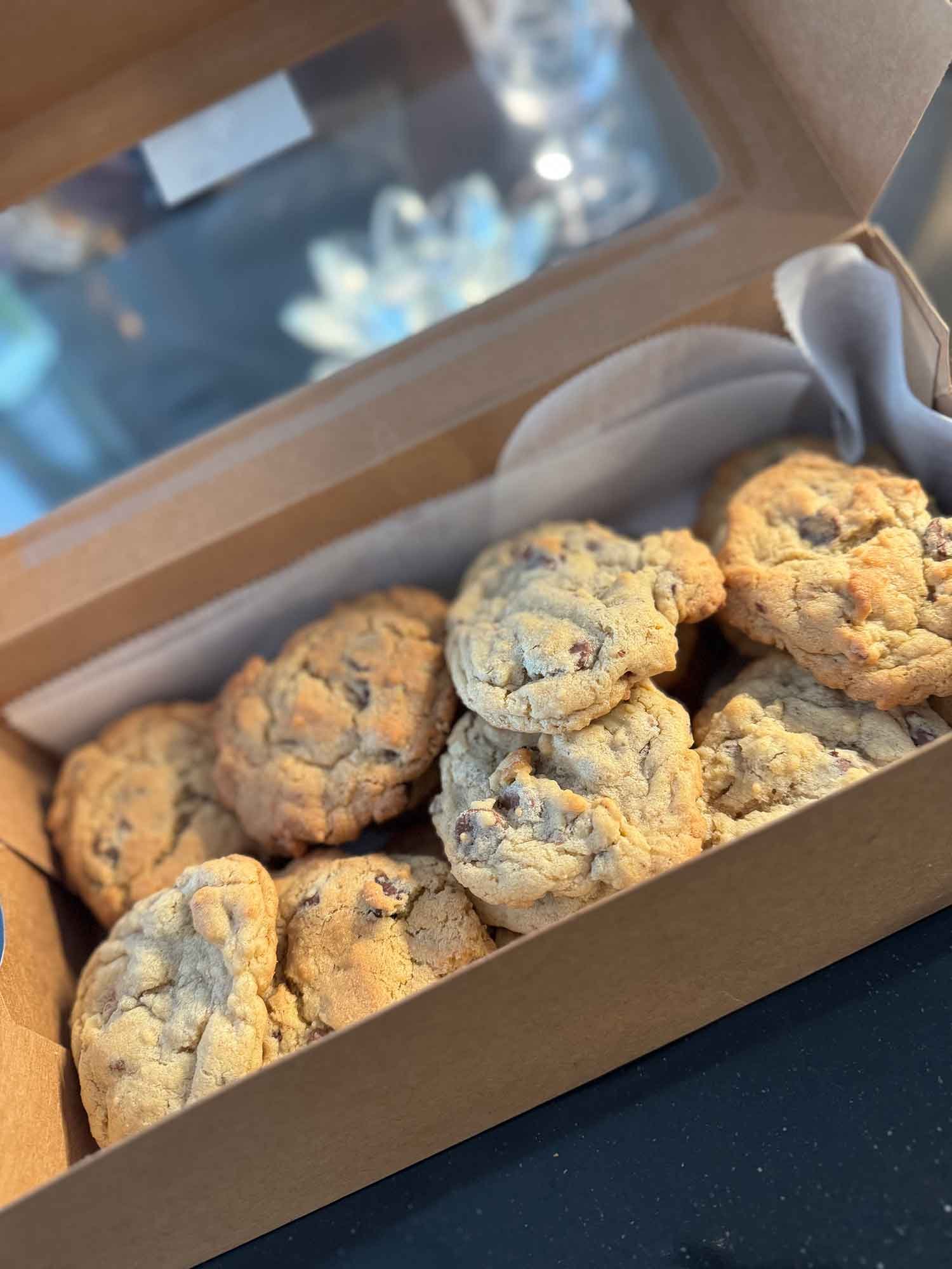 Chocolate Chip Cookies with Bourbon Walnuts