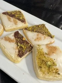 Dubai Sugar Cookies with gold dust