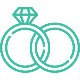 Wedding rings icon